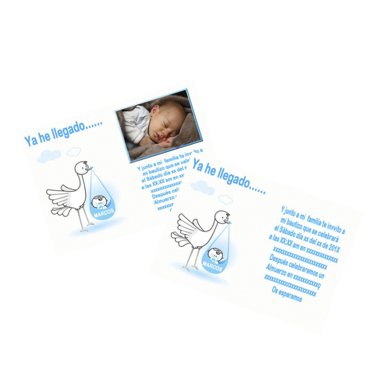 INVITACIONES BAUTIZO NIÑO