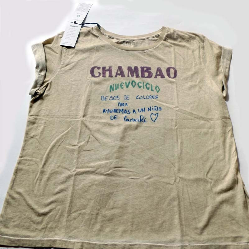 CAMISETA DE CHAMBAO DEDICADA POR LA MARI